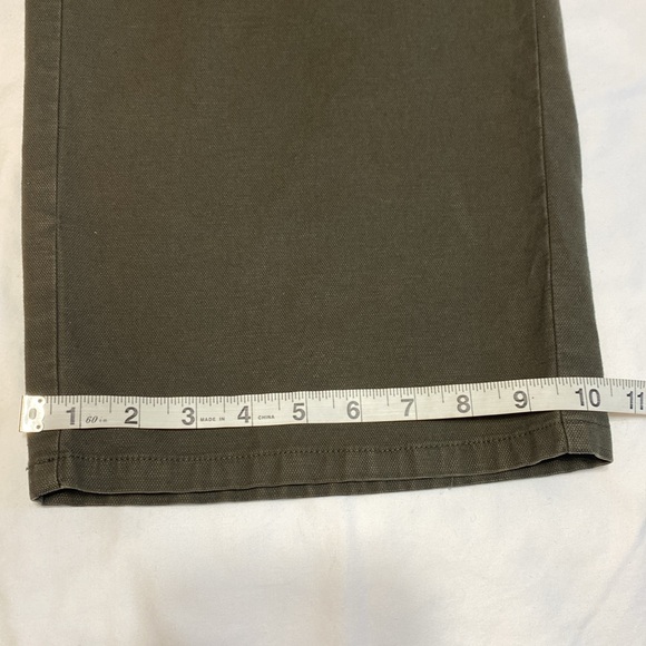 Eileen Fisher Forest Green Small Organic Cotton/Hemp Blend Boho Pants. - Picture 12 of 12